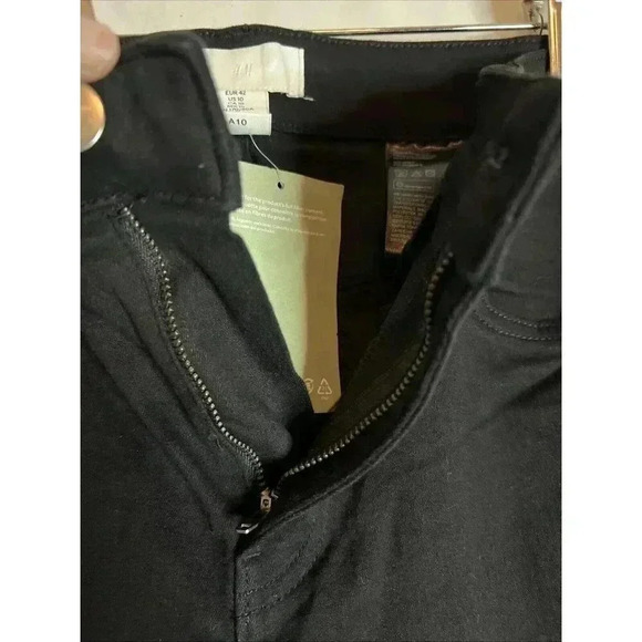 H&M Skinny RegularWaist‎ Full length stretch black size:US 10 - Picture 6 of 13